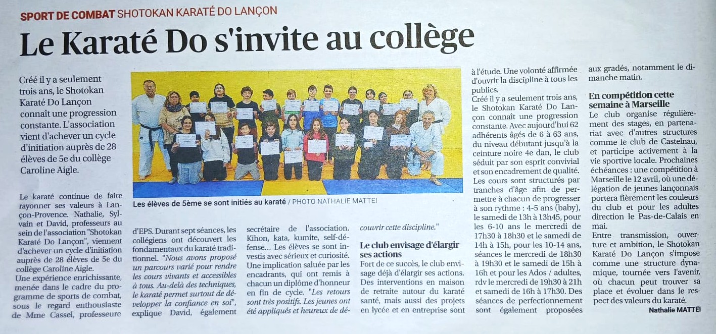 article la provence 2026